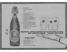 leeuw bier reclame 1962 fles 07 liter